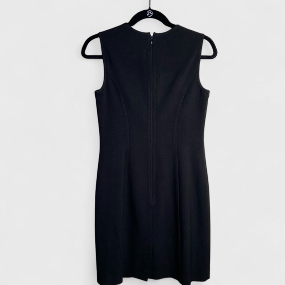 Calvin Klein Sheath dress, black, mesh insert, EUC, size 2 - Picture 4 of 6
